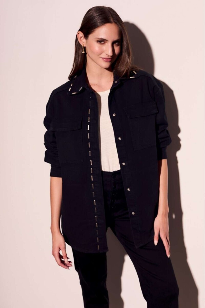 Sobrecamisa Tachas - Negro 