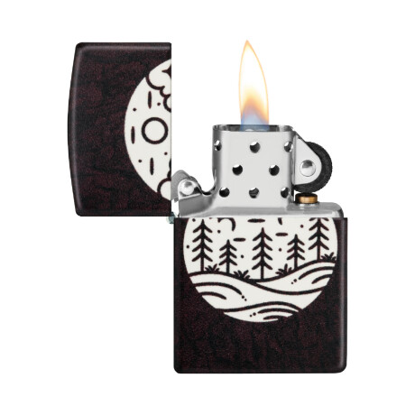 Encendedor Zippo Negro C/diseño 0