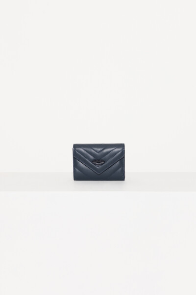BILLETERA LIPSTICK FLAP Azul
