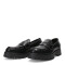 Zapatos de Mujer Miss Carol mocasin KANU con tachas Negro - Plateado