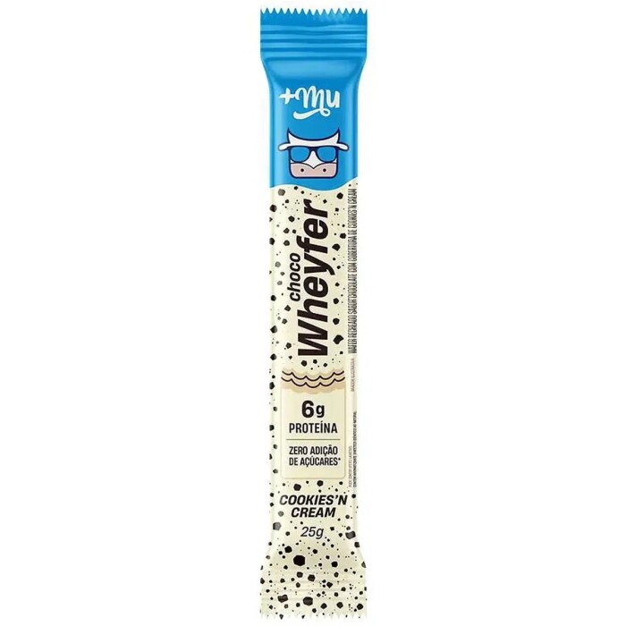 MAIS MU CHOCOWHEYFER COOKIES N CREAM 25G única