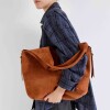 Shopper Amalfi en efecto gamuza Tabaco