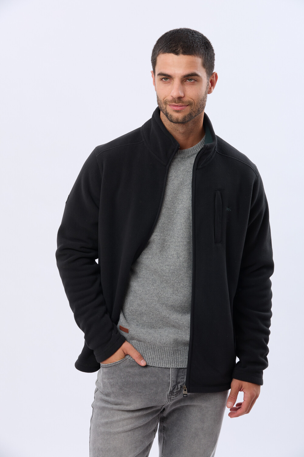 CAMPERA POLAR DE ABRIGO Negro