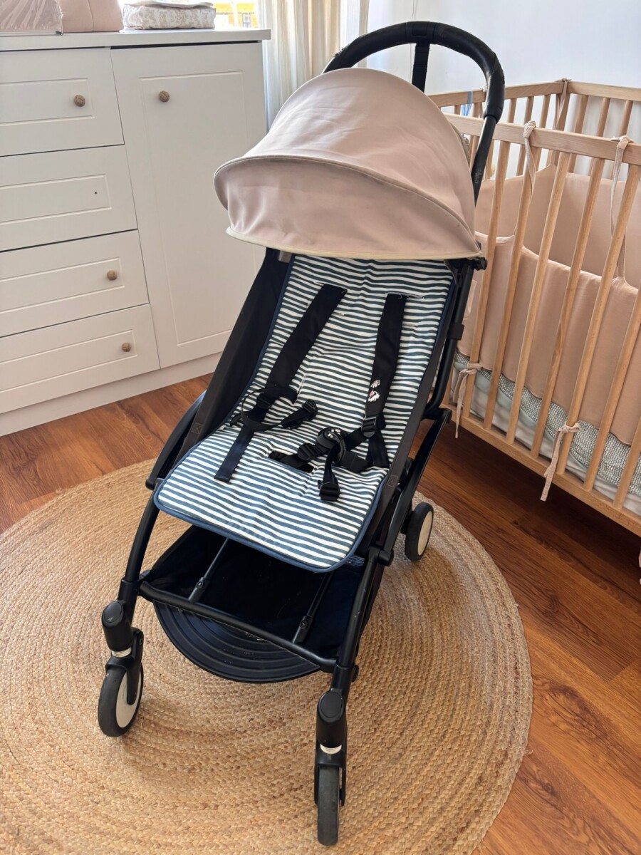 Colchoncito protector de coche - Rayas Azul 