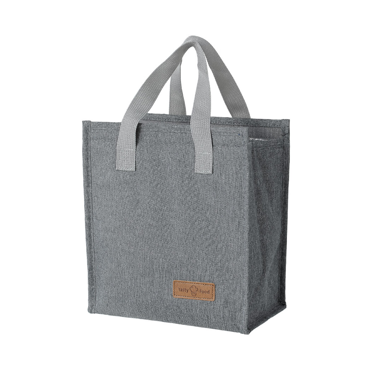 Lunchera térmica melange rectangular - gris 