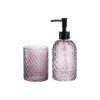 SET DISPENSADOR/VASO GRIS P/BAÑO Unica
