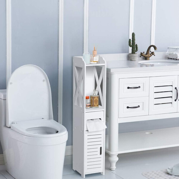 Mueble Organizador 80x15 Cm Estantes Espacio Reducido Baño Mueble Organizador 80x15 Cm Estantes Espacio Reducido Baño