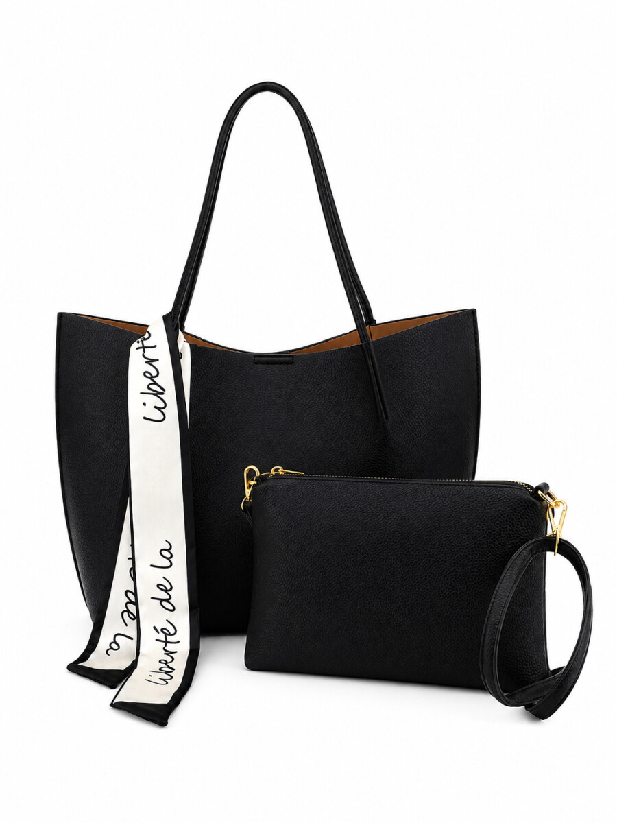 CARTERA HALO - NEGRO 
