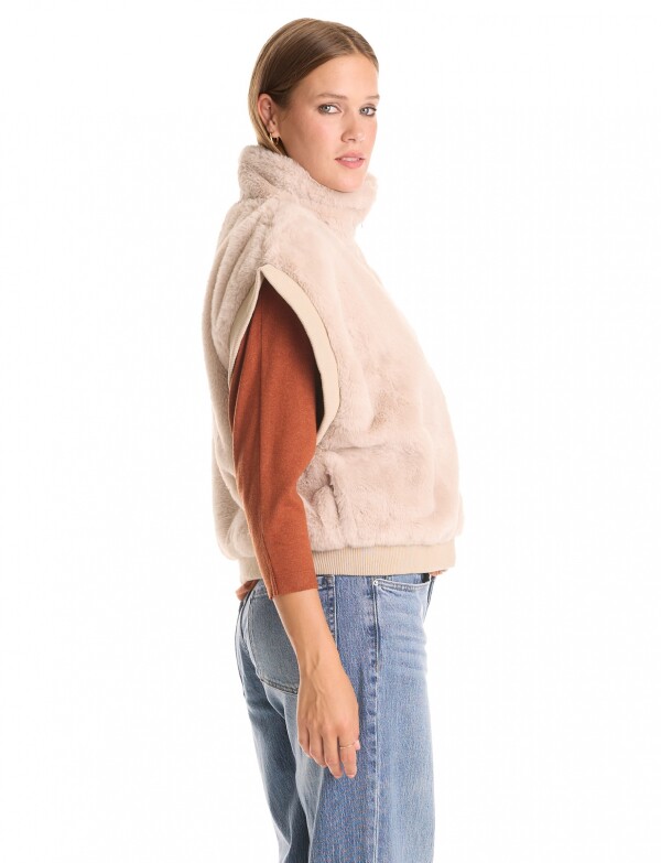 Chaleco Faux Fur BEIGE