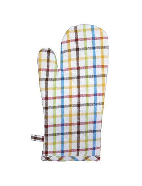 MANOPLA ALGODÓN 18X32CM CUADROS MULTICOLOR MANOPLA ALGODÓN 18X32CM CUADROS MULTICOLOR