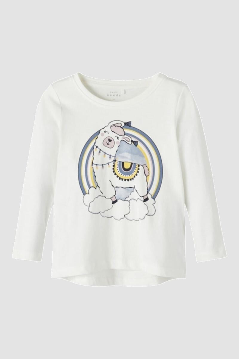 Camiseta Estampada Manga Larga - White Alyssum 