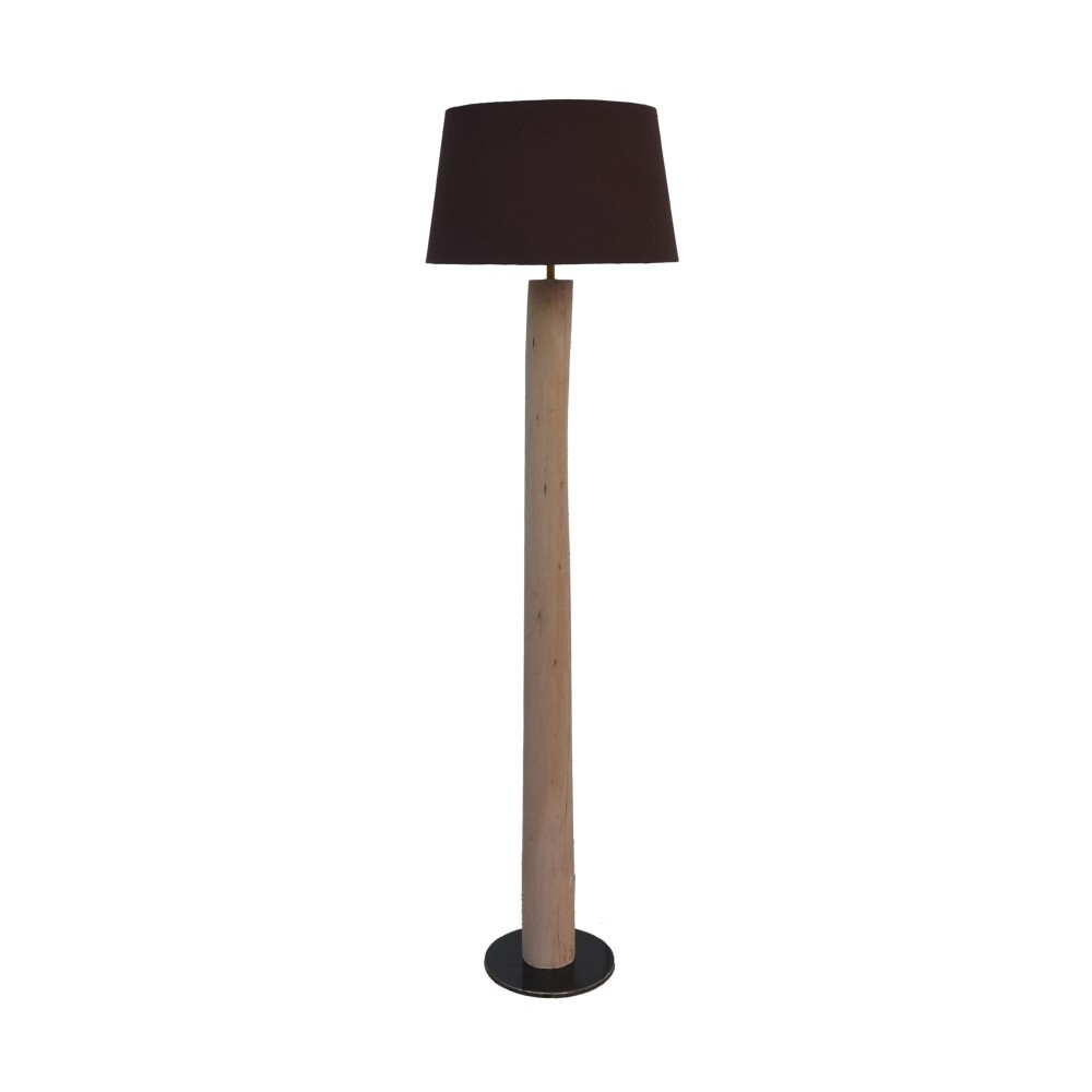 LÁMPARA DE PIE MADERA NATURAL-BEIGE M-22492