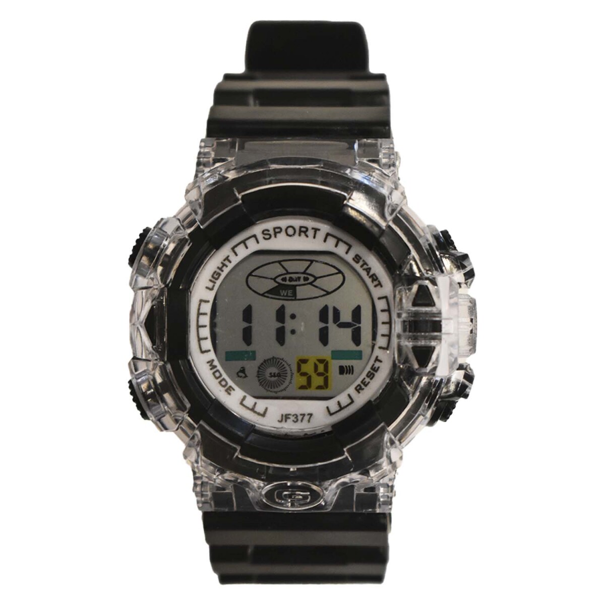 Reloj Deportivo de Pulsera Waterproof Pantalla Luz p/ Mujer - Negro 