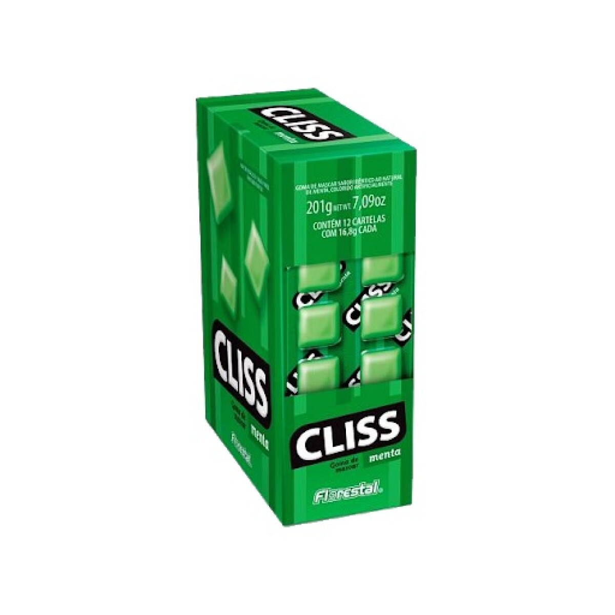 Chicle Cliss x12 - Menta 