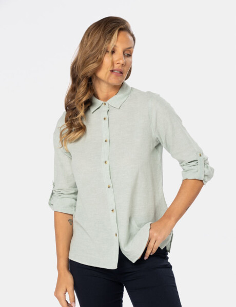 CAMISA DE LINO Verde