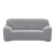 Cubre Sofa Elastico Elastizado Funda 4 Cuerpo Plaza Variante Color Gris Claro 2