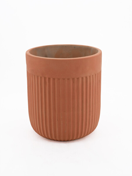 MACETA DECORATIVA CURVA LADRILLO