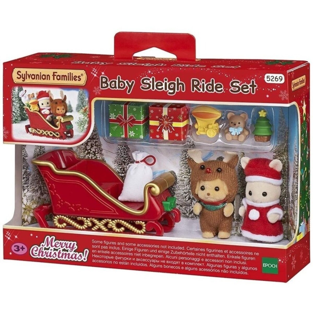 Sylvanian Families Set Trineo Baby Sleigh Ride + Accesorios 