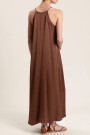 VESTIDO LARGO Marron