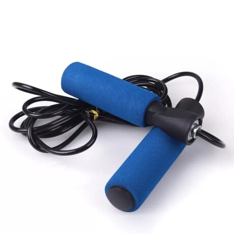 Cuerda para Salto Eco con Mango Neopreno y Rulem AZUL