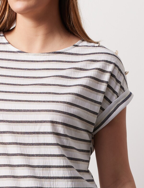 Blusa Botones BLANCO/MULTI