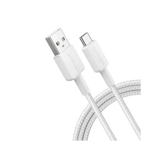 Cable de datos Anker USB a USB-C 1.80m White Cable de datos Anker USB a USB-C 1.80m White