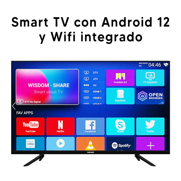 Smart Tv Asano 32d1 32" + Proyector COMBO TV ASANO 32" SMART + PROYECTOR ONN