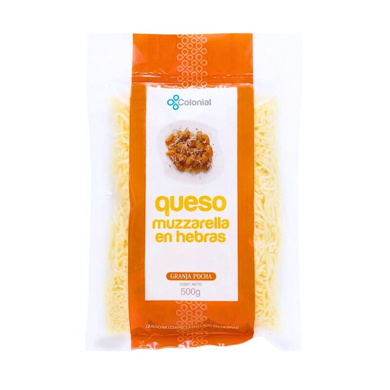Queso en Hebras Muzzarrela Colonial - 500 g Queso en Hebras Muzzarrela Colonial - 500 g