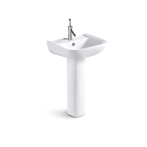 Pedestal Blanco Brillo De Porcelana Sanitaria Aqualia 000