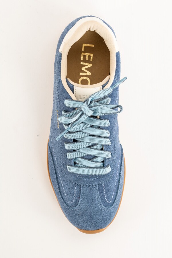 Zapatilla Gamuza Azul