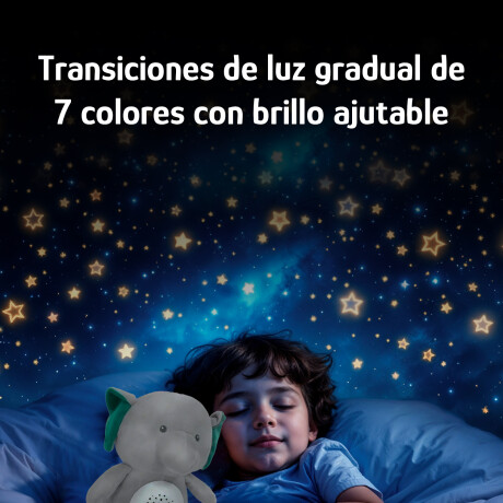Peluche Musical Baby Doll 0-12M Ruido Blanco Luces Lavable Verde