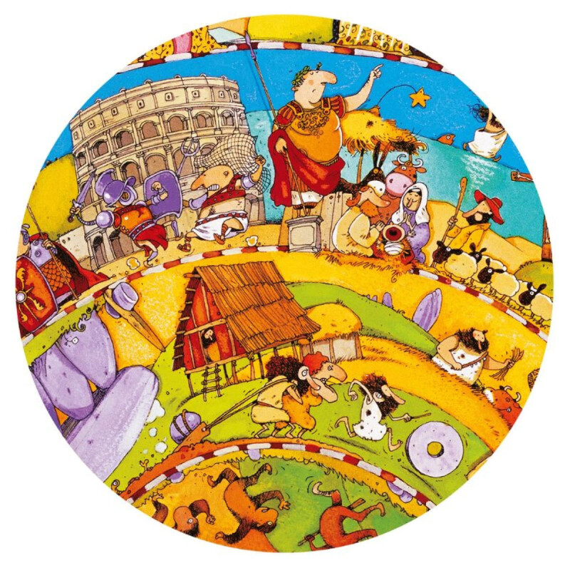Puzzle de observación 350 piezas Circular Historia Djeco Puzzle de observación 350 piezas Circular Historia Djeco