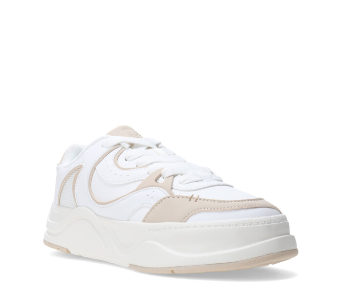 Championes de Mujer Miss Carol CARMELO acordonado Blanco