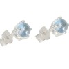Caravanas Magali- Plata rodinada 925-Piedra Topacio azul-CA2004 Conpiedra