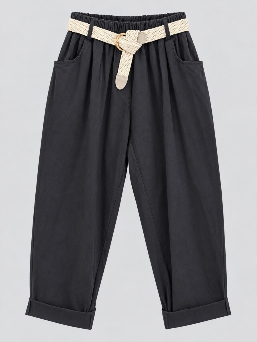 Pantalon italiano Negro