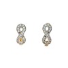 Caravanas aros infinitos oro- Oro bajo - Zirconia - CA8183 conpiedra