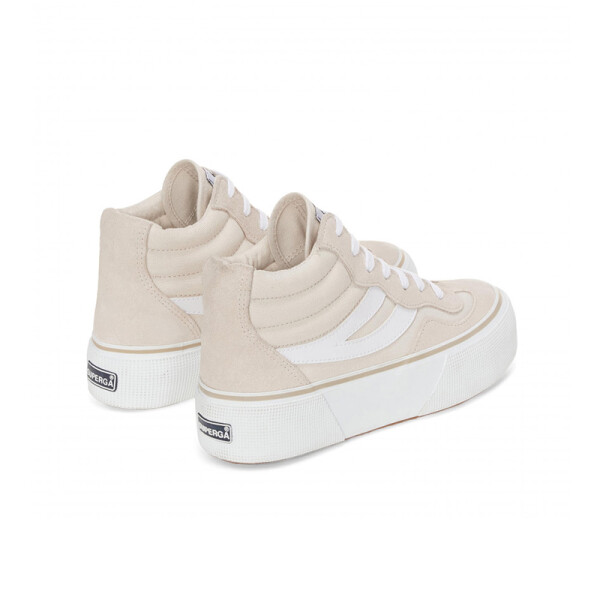 Championes Superga 3141 Revolley Mid Platform Beige