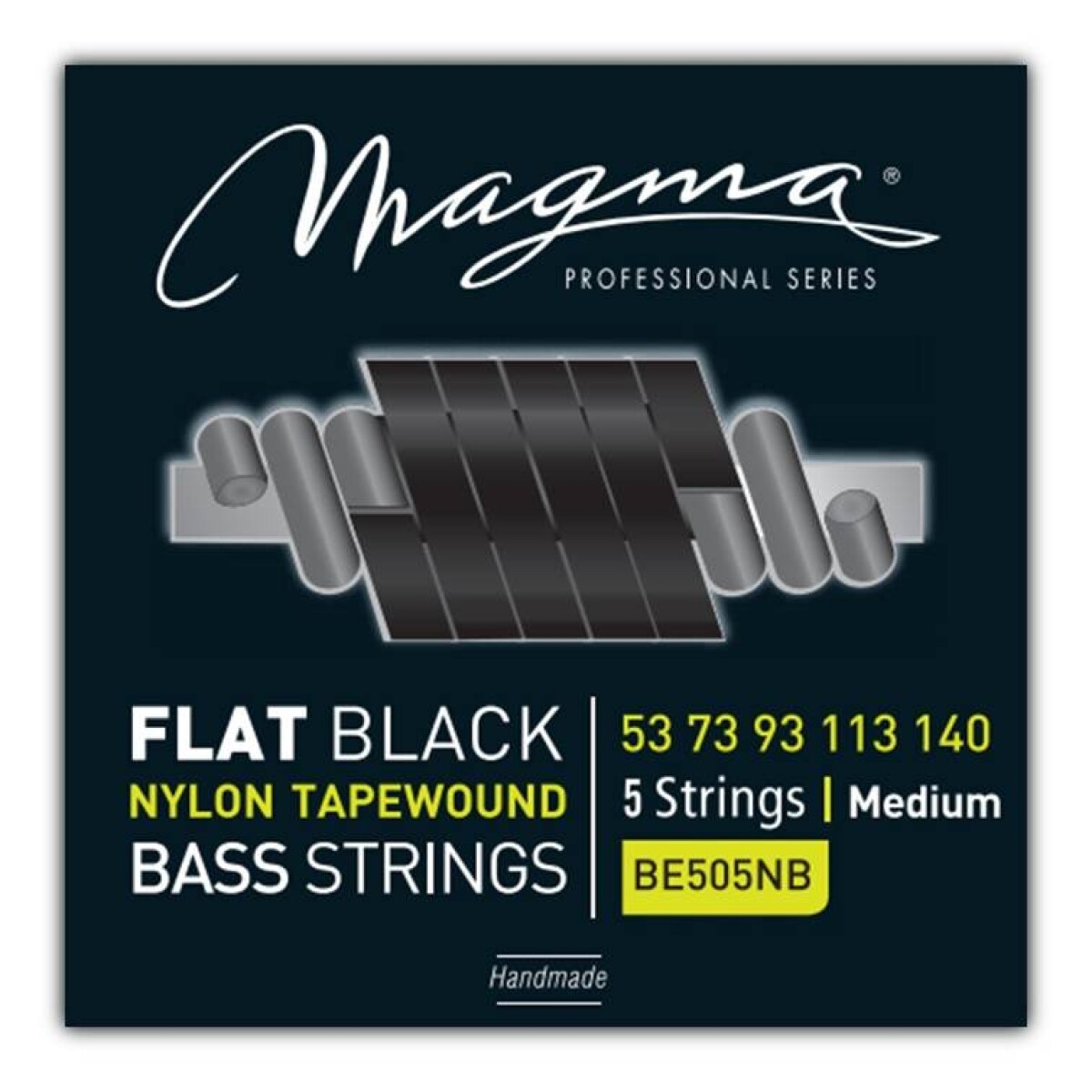 Encordado Magma Bajo FLAT BLACK NYLON 053 5S BE505NB 