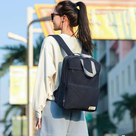 Mochila de tela plegable Negro