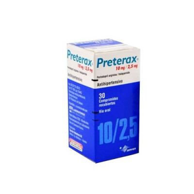 Preterax 10 Mg./2.5 Mg. 30 Comp. Preterax 10 Mg./2.5 Mg. 30 Comp.