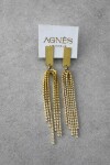 Serpentine Earrings XL Bronce