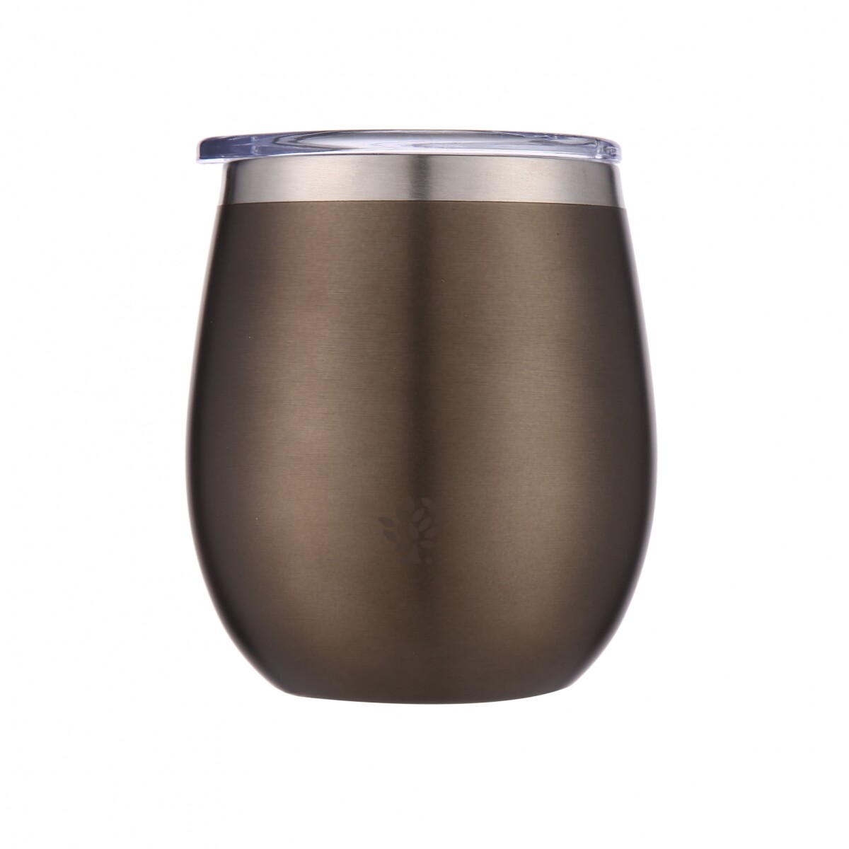 Mate Acero Inox. con Tapa - Marron Metalizado 