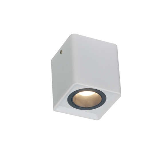 Lámpara techo prisma cuadrado blanco y negro G5.3 IX9364