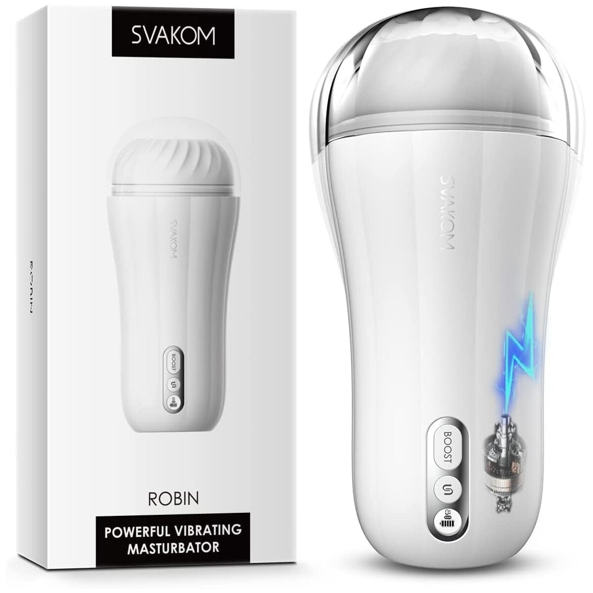 Masturbador con Vibrador Ultra Potente Robin 