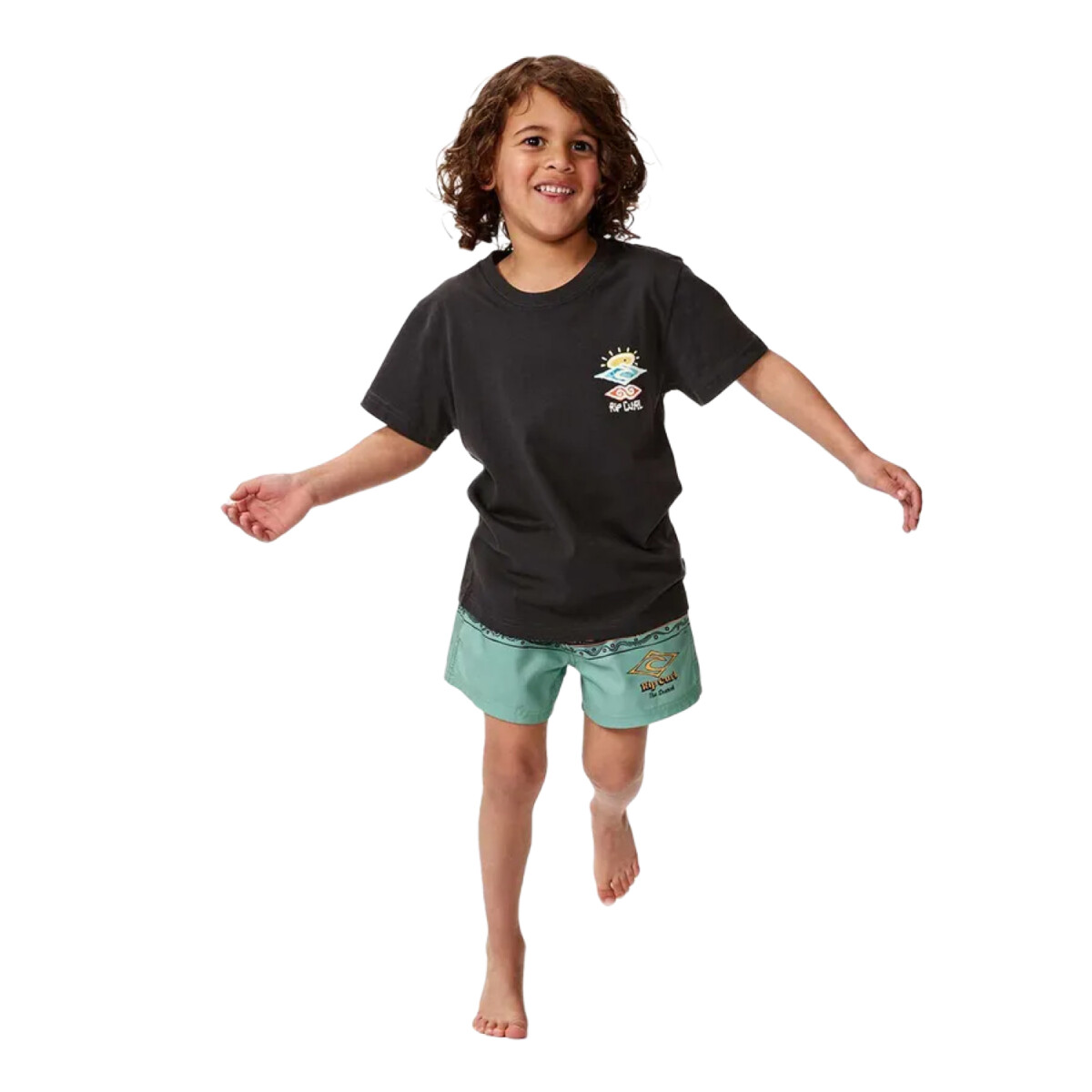 Remera Rip Curl Icons Of Shred Tee Niño - Negro 