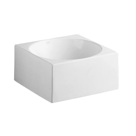 Bacha Cúbica De Loza Blanca Para Apoyar (Temple) Medidas 43X43X16 000