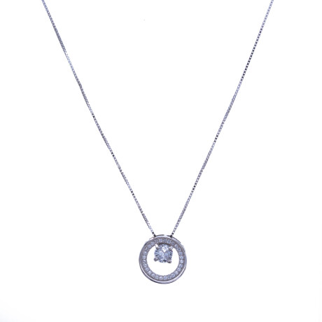Cadena y dije de Plata 925 rodinada y circonias Cadena y dije de Plata 925 rodinada y circonias