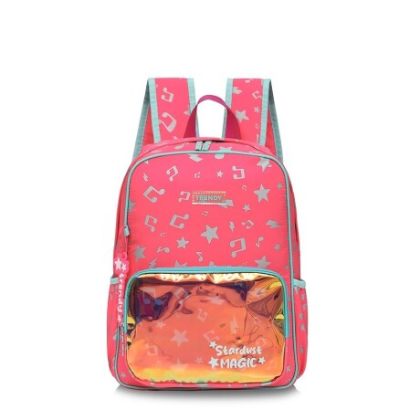 Mochila Trendy Music Con Bolsillo CORAL