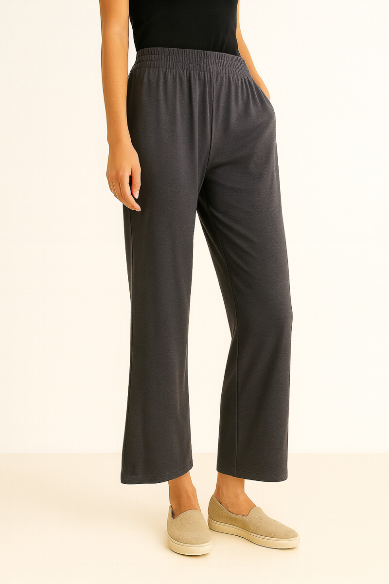 Pantalon Tobb - Gris Melange Oscuro 