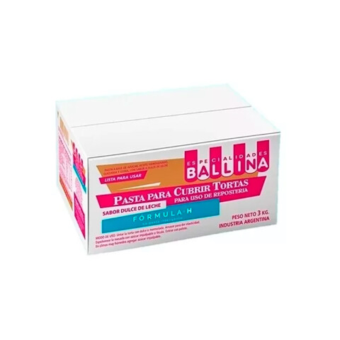 Pasta para Cubrir Tortas BLANCA Fórmula H 3 kg